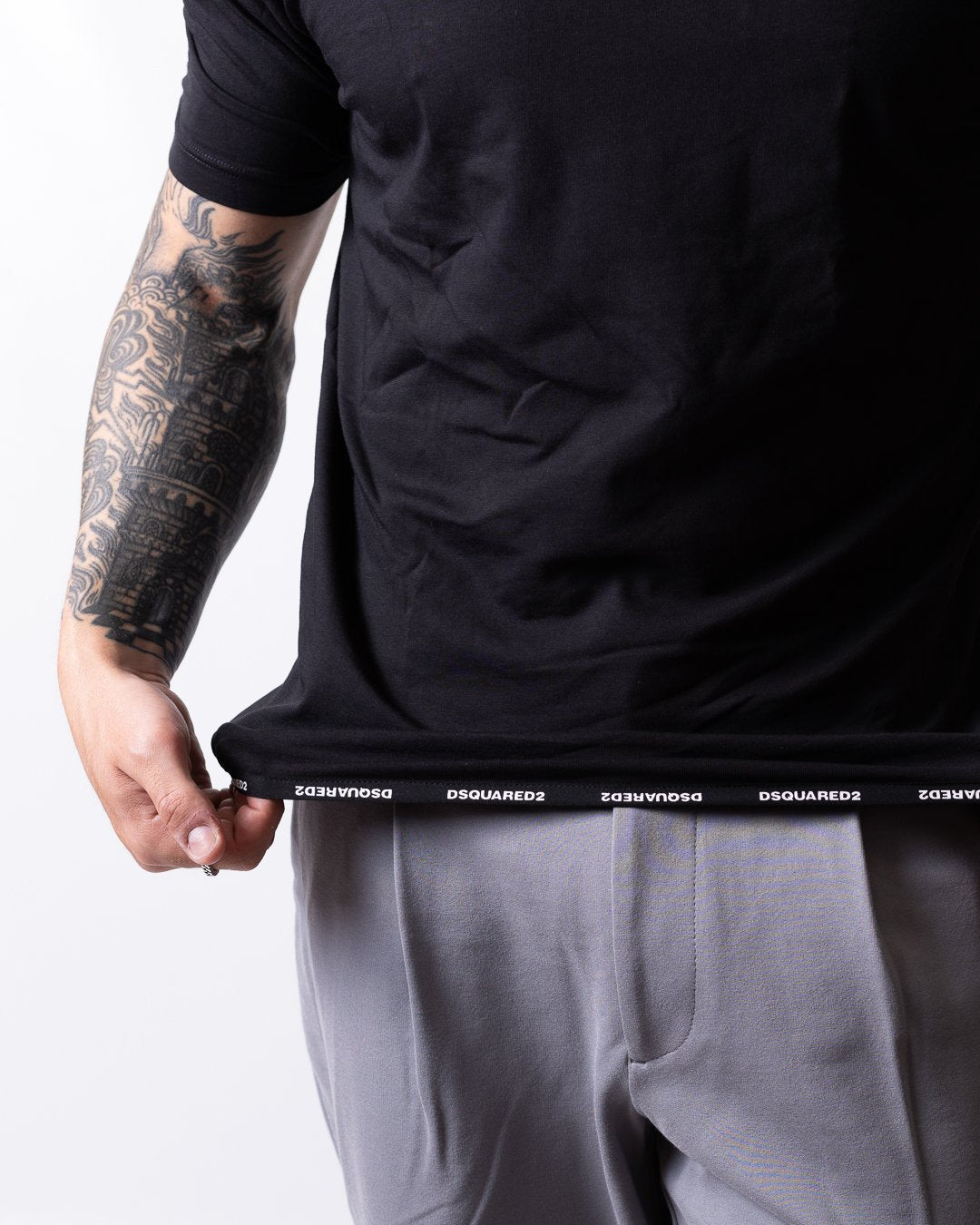 T-Shirt Dsquared2 con fascia logata uomo
