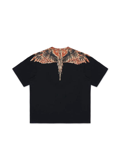 T-Shirt Marcelo Burlon "Icon Wings Orange" uomo