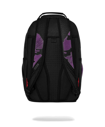 Zaino Sprayground nero PURPLE FLOCKED CAMO BACKPACK