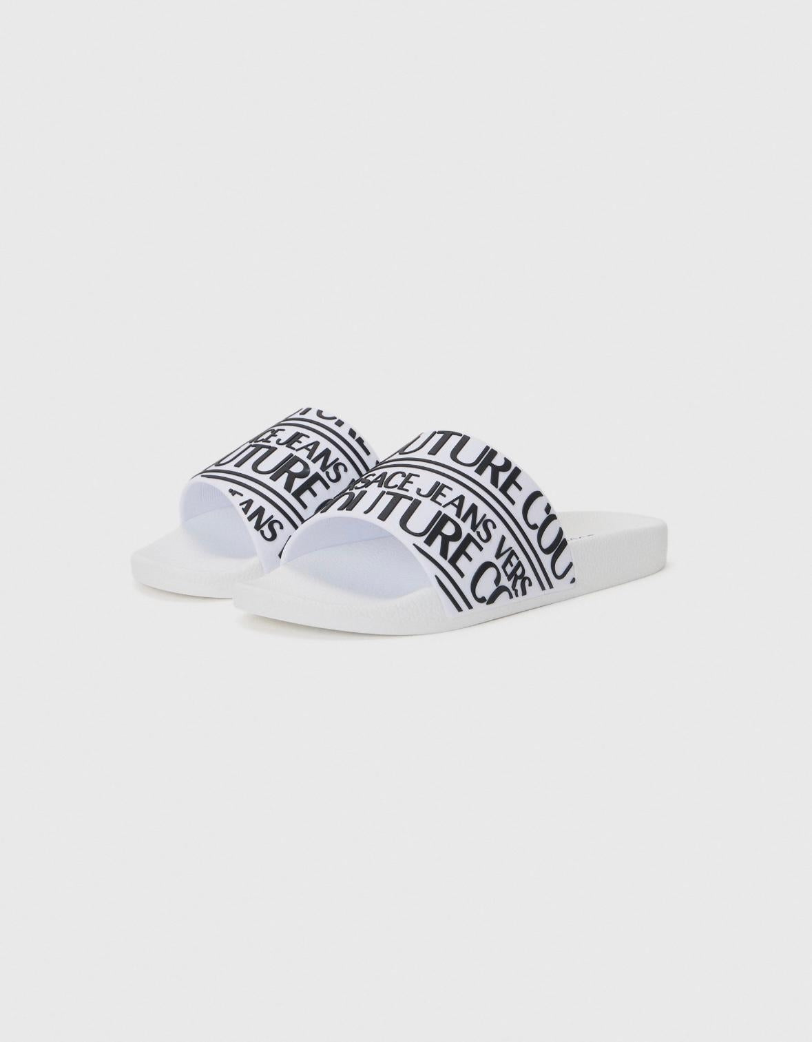 Ciabatte Versace Jeans Couture con fascia logomania uomo
