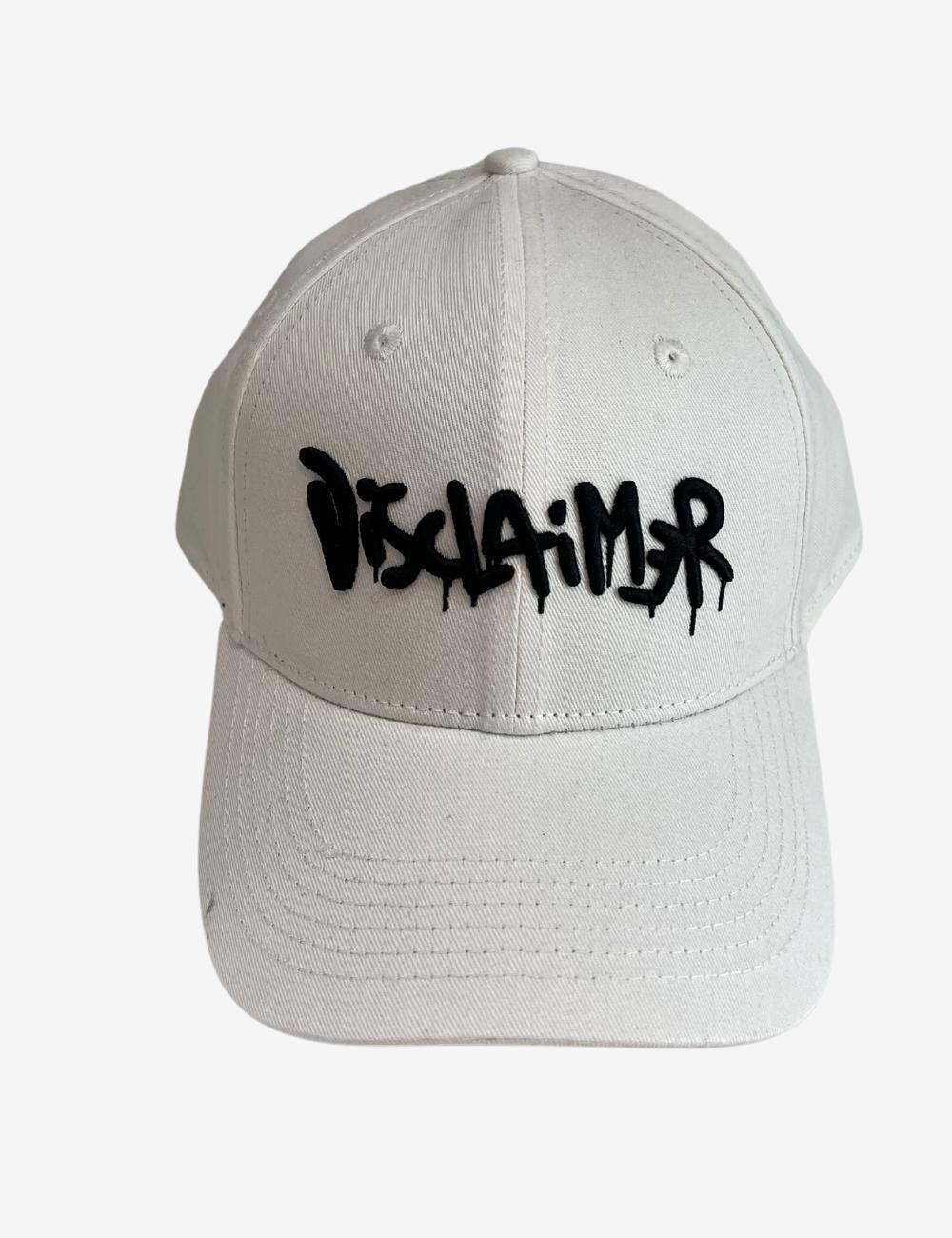 Cappello Disclaimer con visiera e logo ricamato