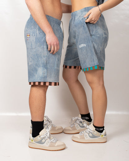 Short Barrow "Chambray" effetto denim