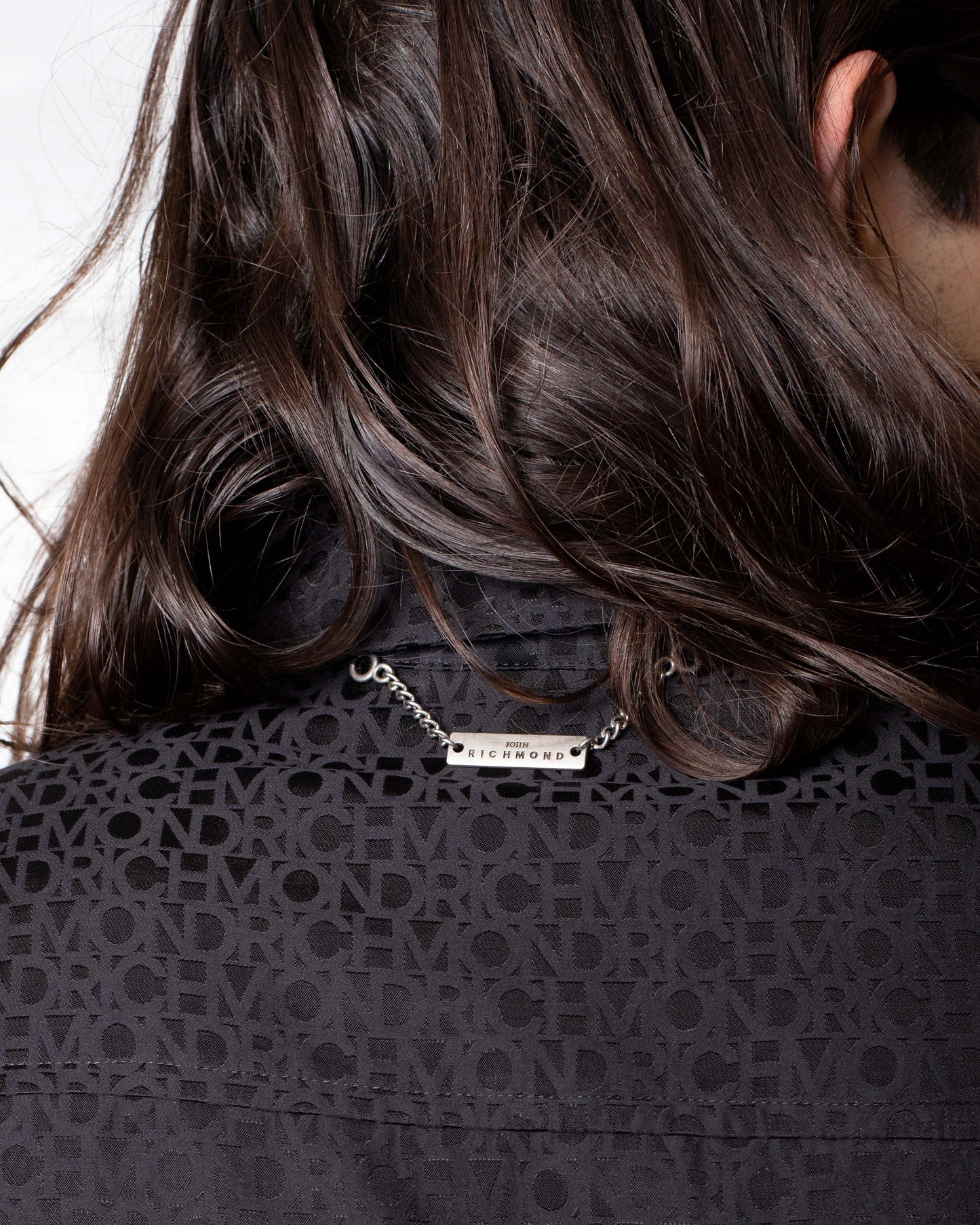 Camicia John Richmond con logo all-over uomo