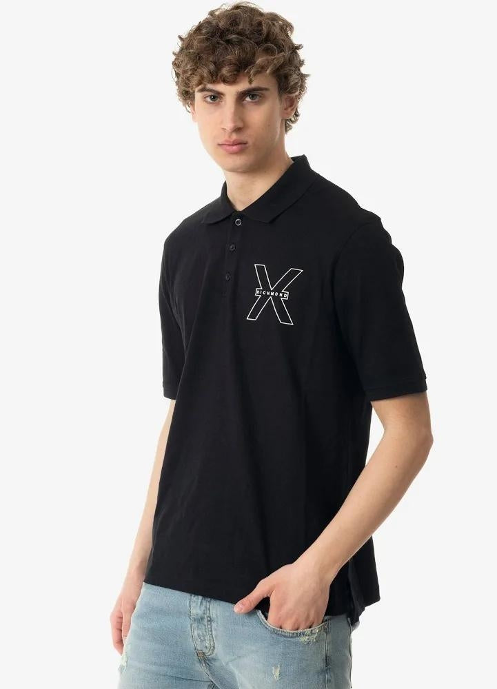 Polo Richmond X con logo in rilievo uomo