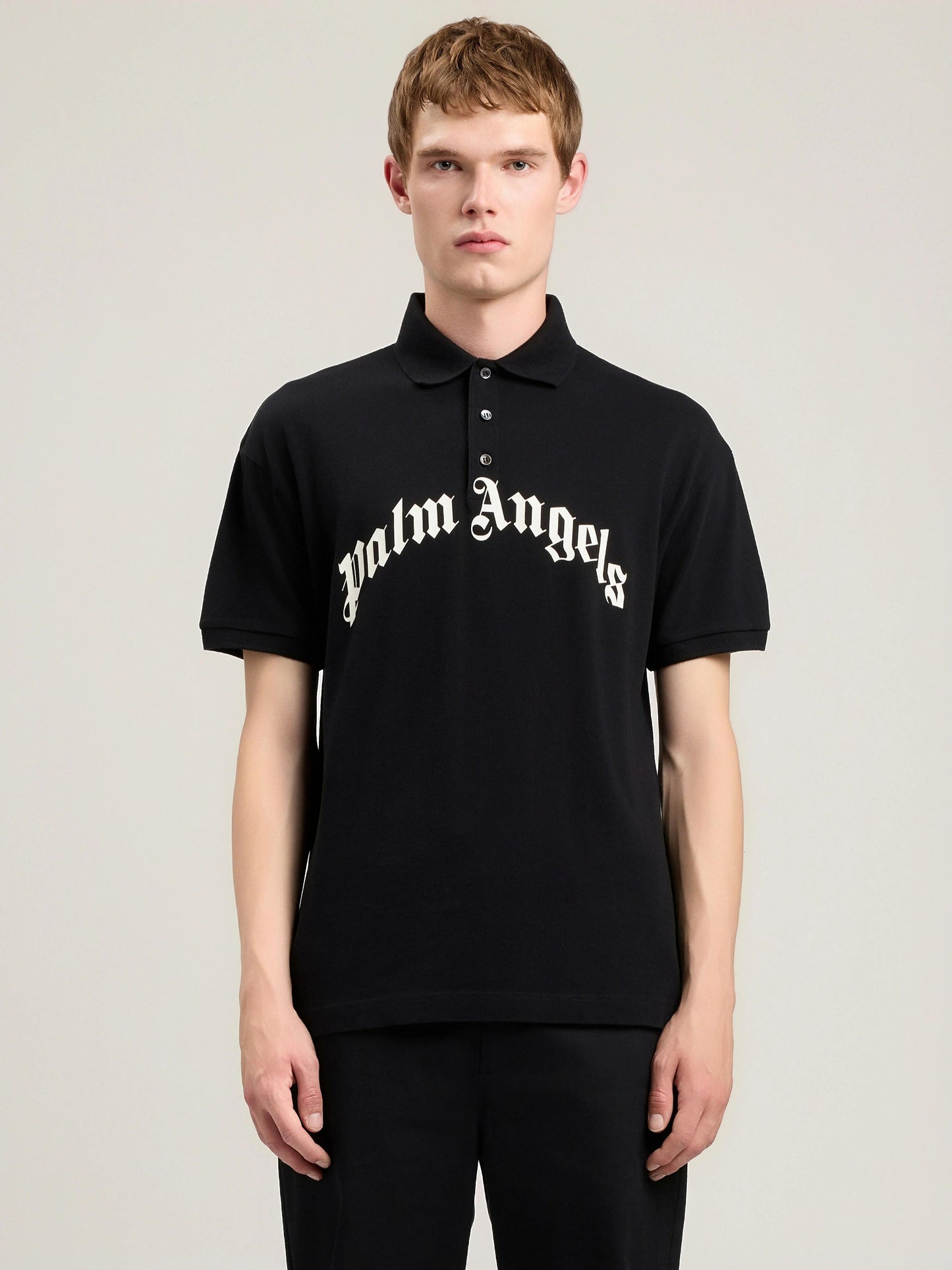 Polo Palm Angels "Curved Logo" uomo