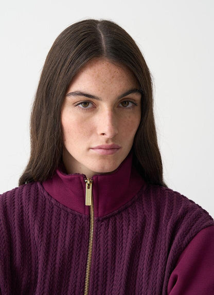 Felpa Colmar a  tracce fullzip donna