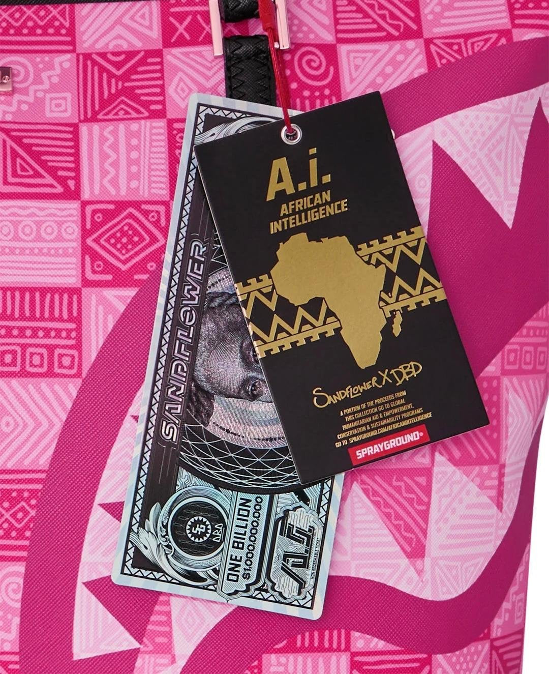 Zaino Sprayground fucsia NEW AI PATTERN TOTE PINK