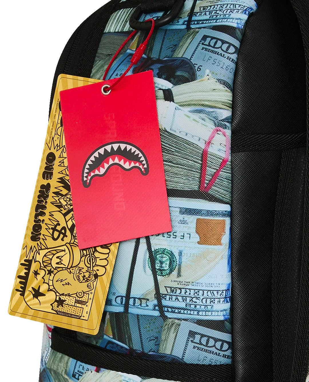 Zaino Sprayground bianco CREAM CHECK FULL OF CASH BACKPACK 