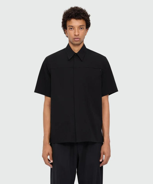 Camicia MSGM elasticizzata con logo ricamato