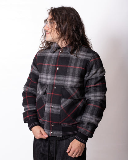 Giubbotto Gaelle bomber in flanella uomo