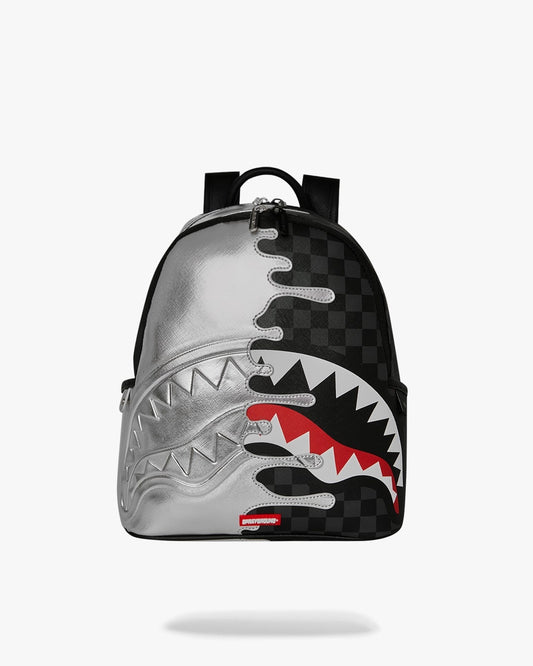 Zainetto Sprayground nero SILVER SIDE DRIP BLACK CHECK SAVAGE BACKPACK