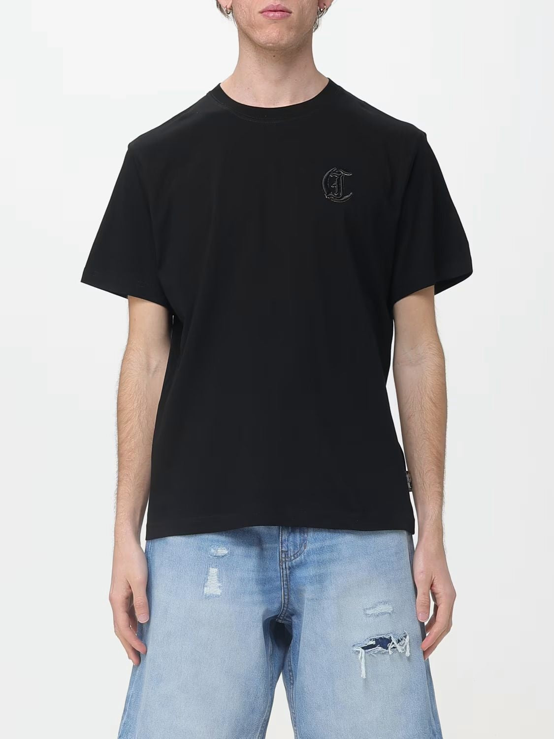 T-Shirt Just Cavalli girocollo con logo "JC " ricamato  uomo