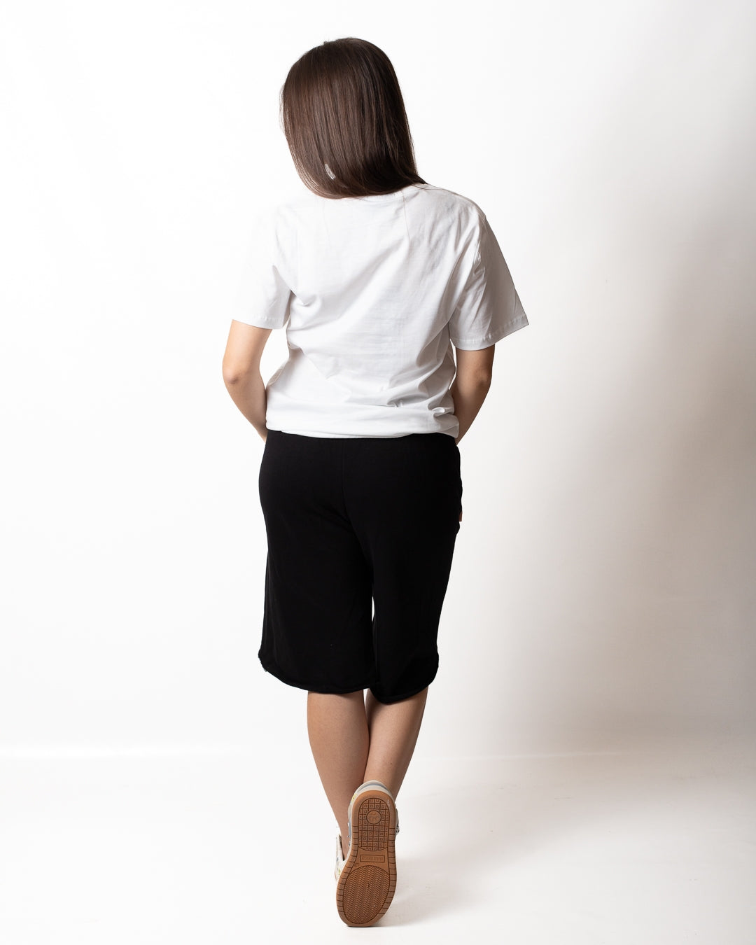 T-Shirt Disclaimer con stampa animalier logata donna