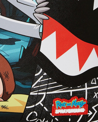Zaino Sprayground nero Rich and Morty reveal backpack