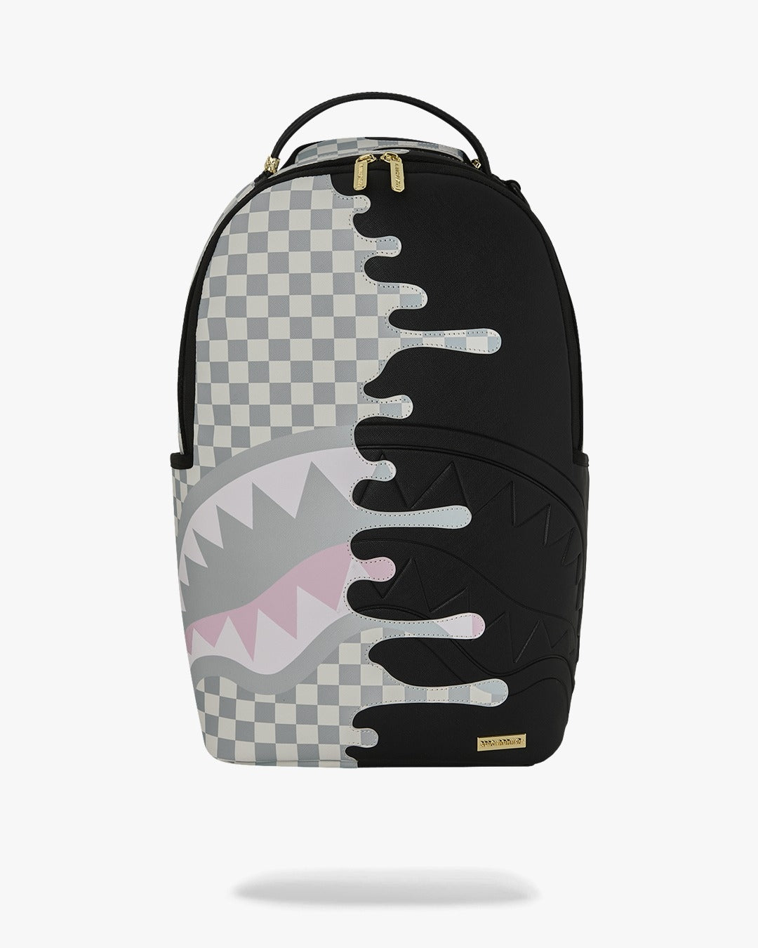 Zaino Sprayground nero CREAM CHECK UNFINISHED SHARK DLXSV BACKPACK
