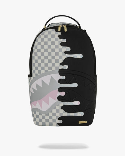 Zaino Sprayground nero CREAM CHECK UNFINISHED SHARK DLXSV BACKPACK