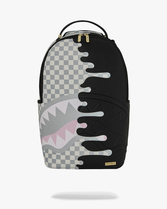 Zaino Sprayground nero CREAM CHECK UNFINISHED SHARK DLXSV BACKPACK