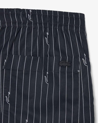Bermuda Lacoste stampa pinstripe uomo