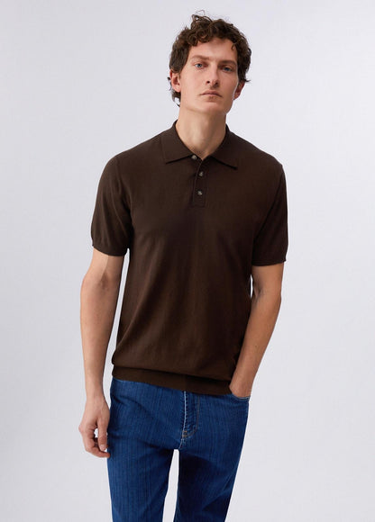 Polo Liu Jo in maglia misto seta uomo