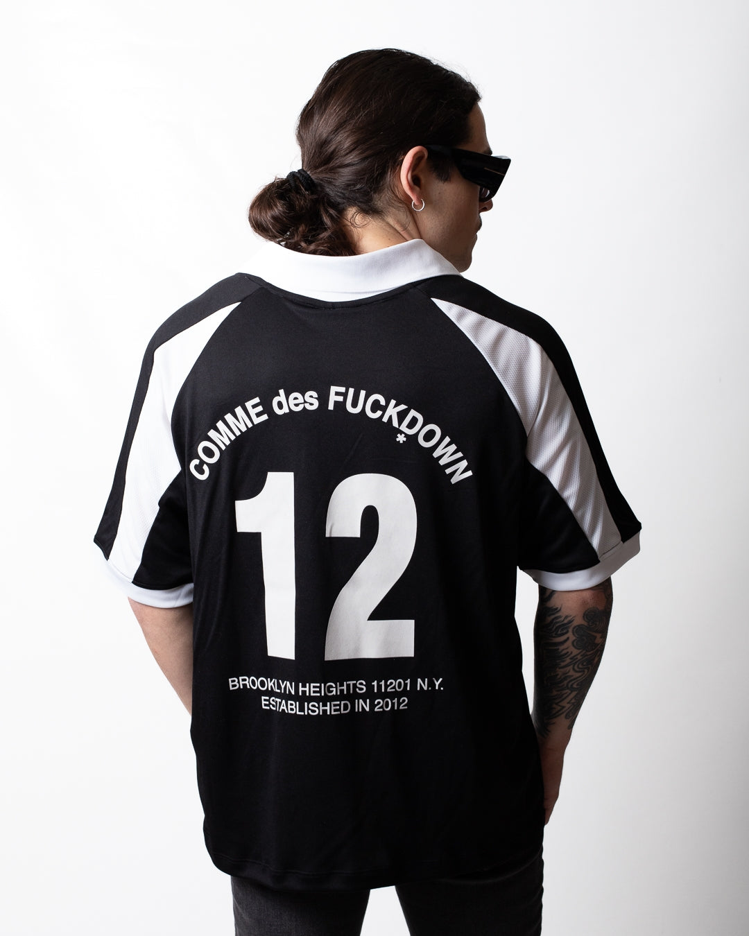 T-Shirt Comme des Fuckdown in poliestere con stampe uomo