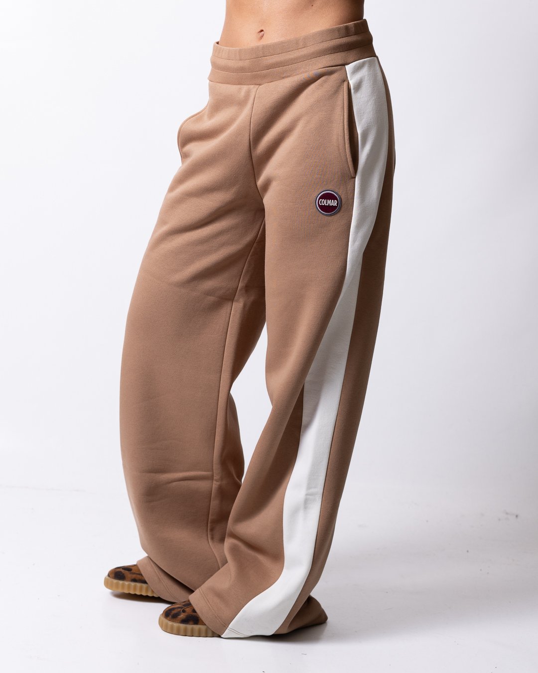 Pantalone Colmar in felpa color block donna