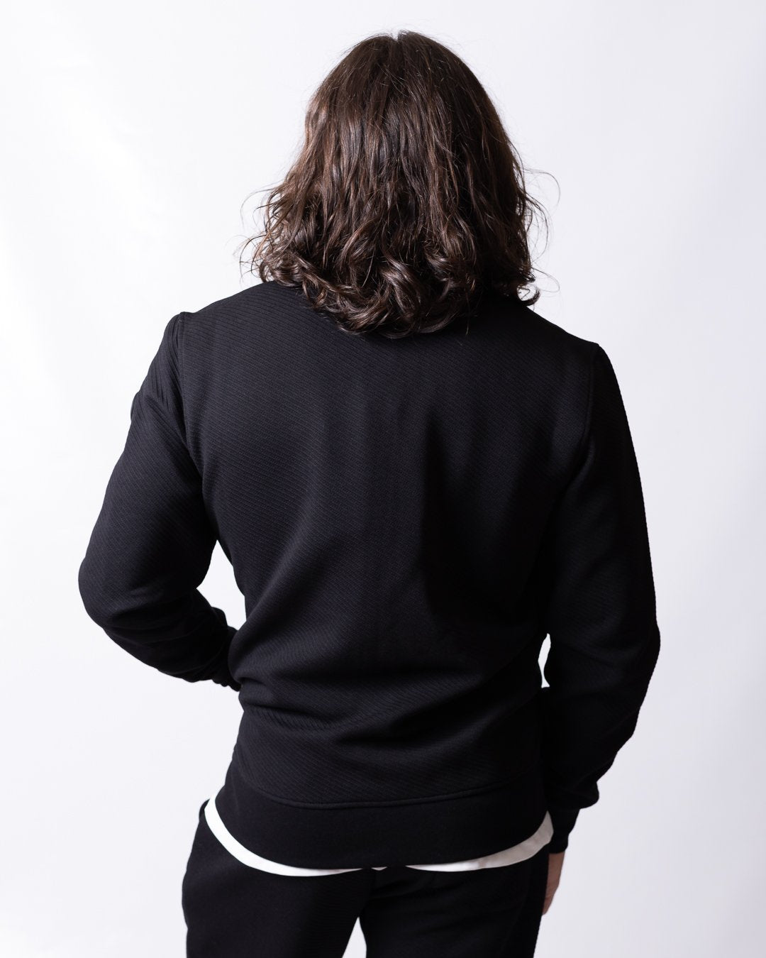Felpa Colmar fullzip texturizzata a collo alto uomo