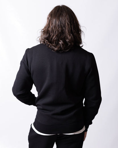 Felpa Colmar fullzip texturizzata a collo alto uomo
