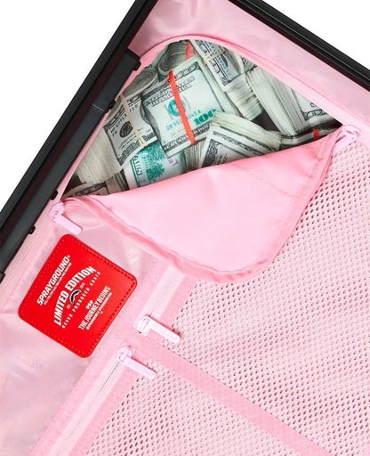 Valigia Sprayground fucsia PINK NEW CHECK FACES CARRY-ON LUGGAGE