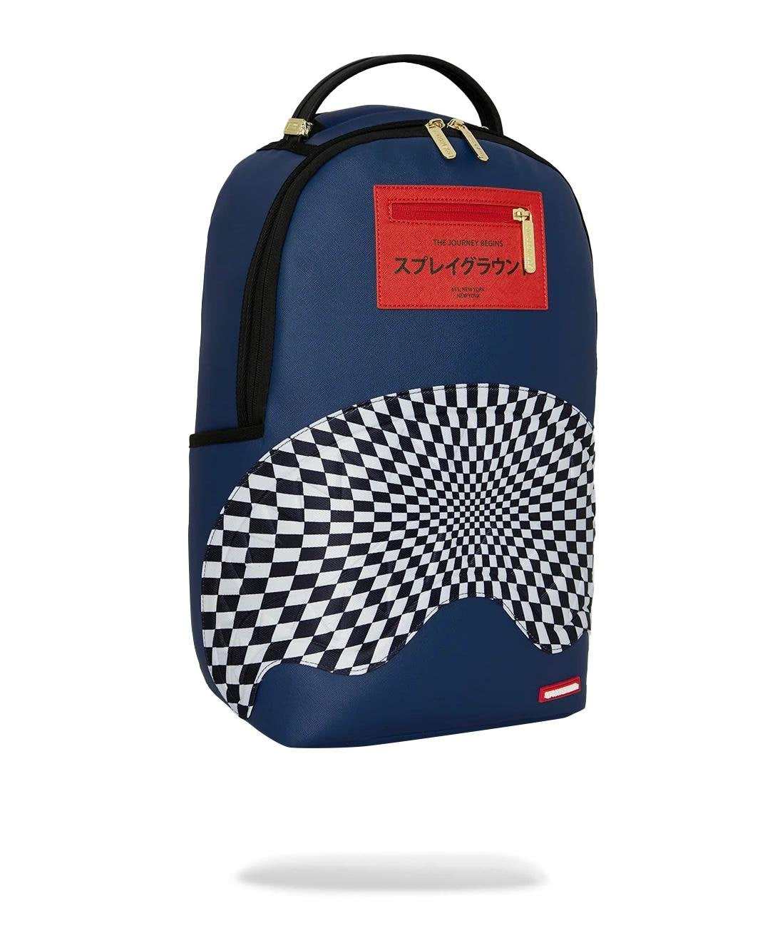 Zaino Sprayground blu ICHIMATSU-MOY? WARP CHECK SHARK BACKPACK