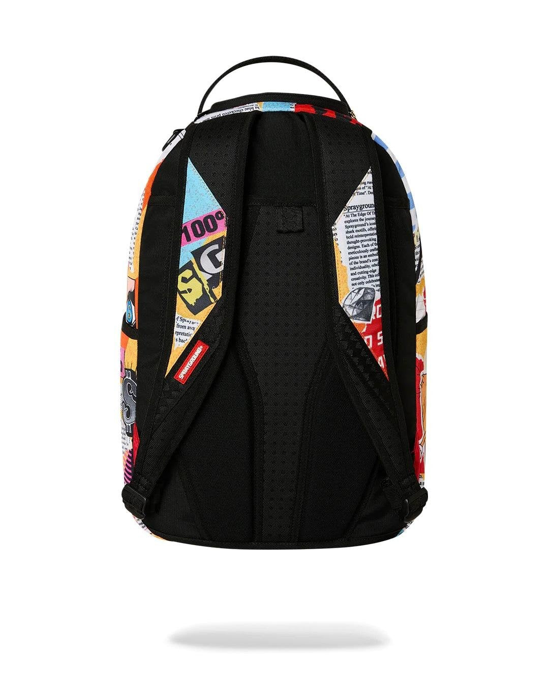 Zaino Sprayground giallo LIPS MAGAZINE COLLAGE BACKPACK 