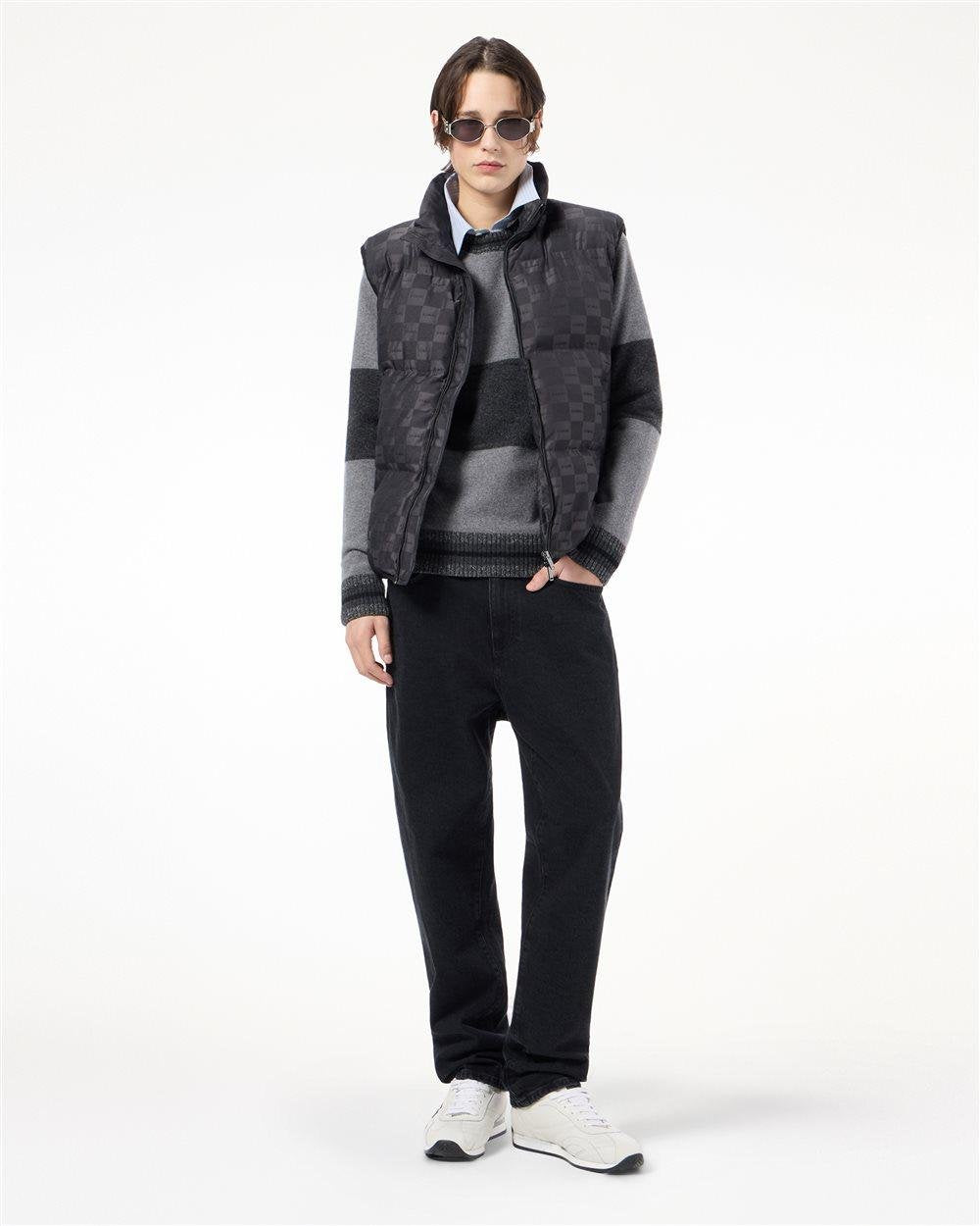 Gilet Iceberg trama a scacchi con loghi