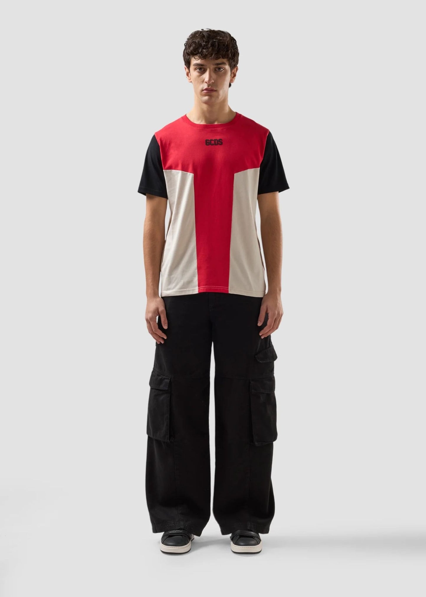 T-Shirt GCDS Essentials "Color Block" uomo