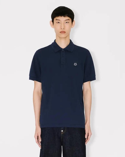 Polo Kenzo slim fit con logo in ricamo boke flower