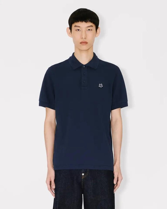 Polo Kenzo slim fit con logo in ricamo boke flower