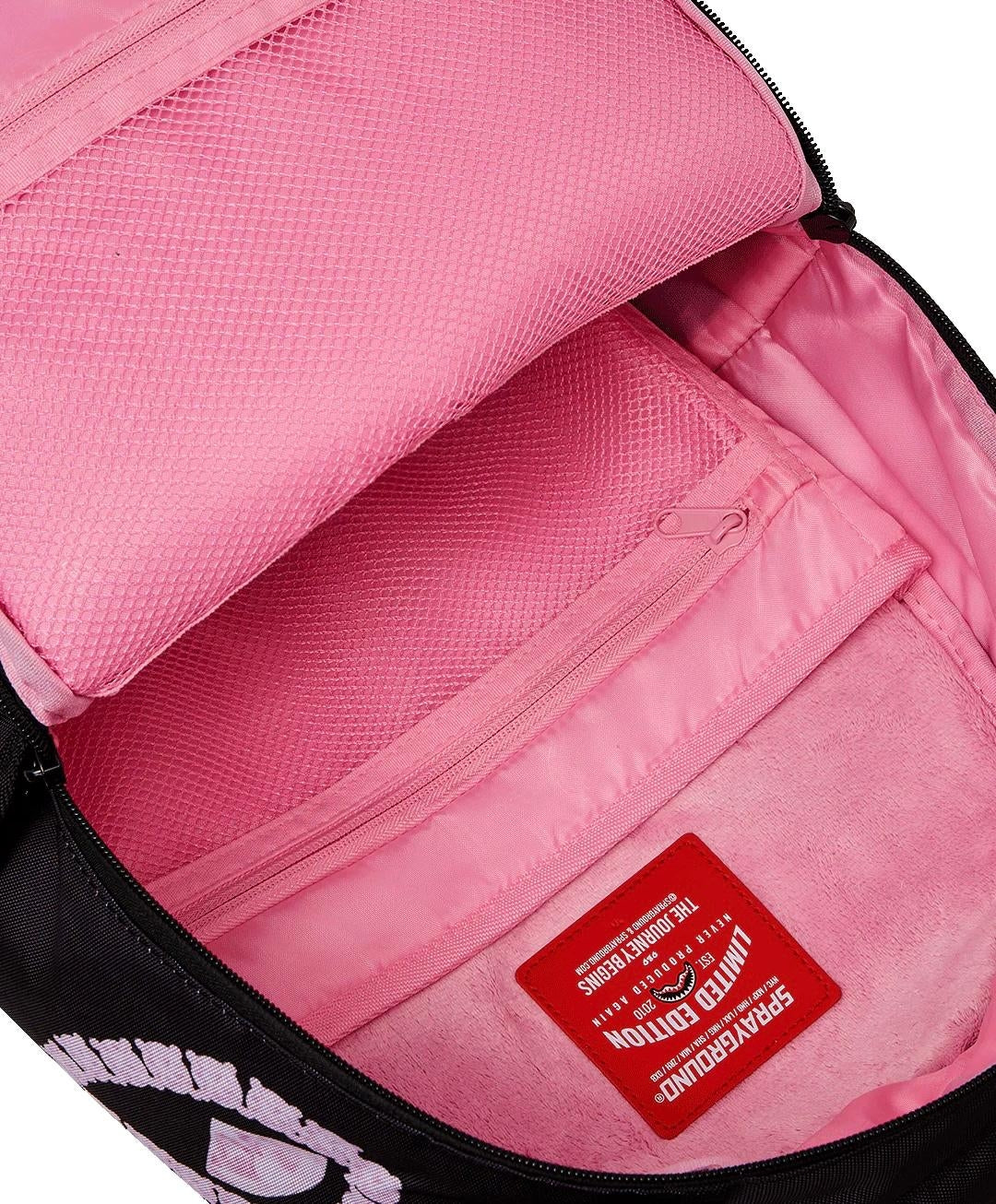 Zaino Sprayground nero Pink Panther diamond shark dlxr backpack