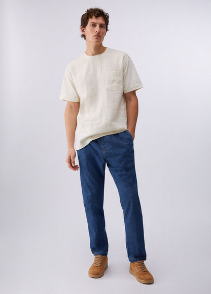 T-Shirt Liu Jo in lino con tasca uomo
