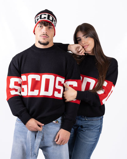 Maglia GCDS in misto lana "Band Logo"
