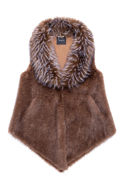 Gilet Nenette in ecopelliccia donna