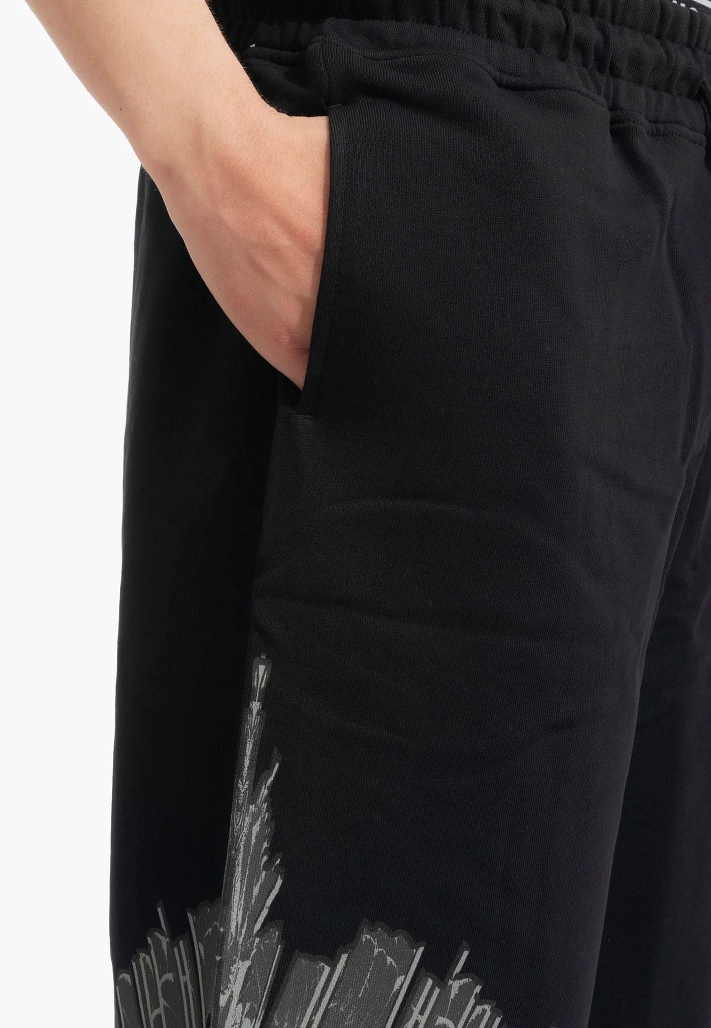 Bermuda Marcelo Burlon in felpa "Icon Wings" uomo