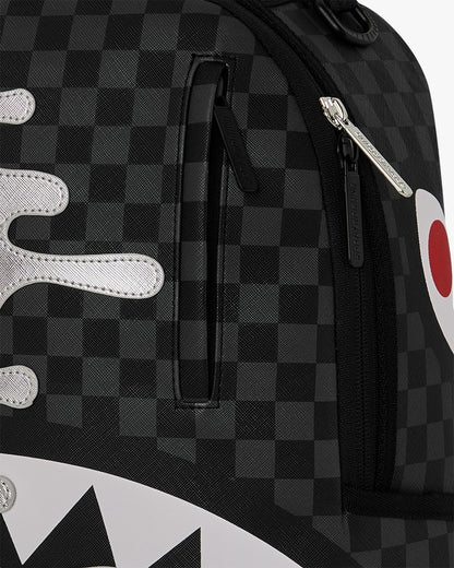 Zaino Sprayground nero SILVER SIDE DRIP BLACK CHECK DLXSV BACKPACK