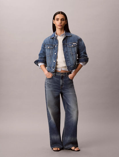 Felpa Calvin Klein girocollo "Embroidery Logo" donna