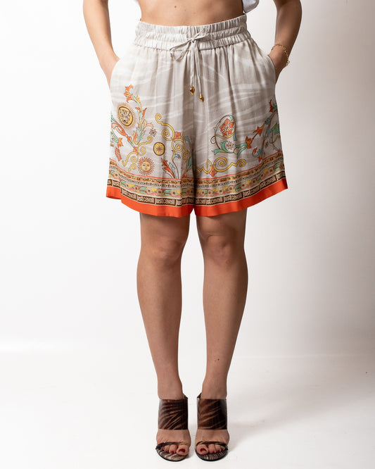 Short Just Cavalli "Panel Foulard" donna
