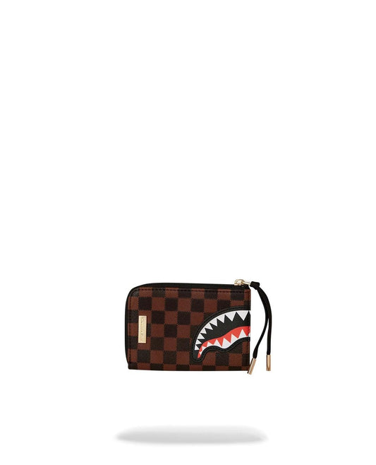 Portafoglio Sprayground marrone shark in paris  zip-out wallet