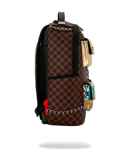 Zaino Sprayground marrone HANGING POCKETS MIX UP BACKPACK