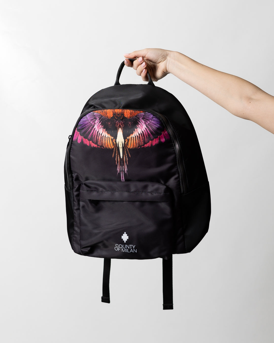 Zaino Marcelo Burlon in nylon "Icon Wings Orange"