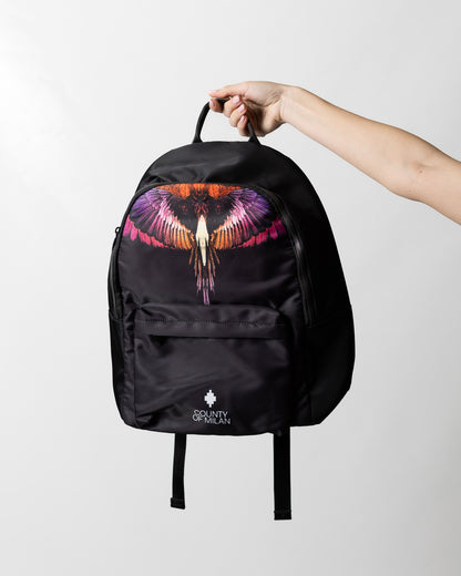 Zaino Marcelo Burlon in nylon "Icon Wings Orange"