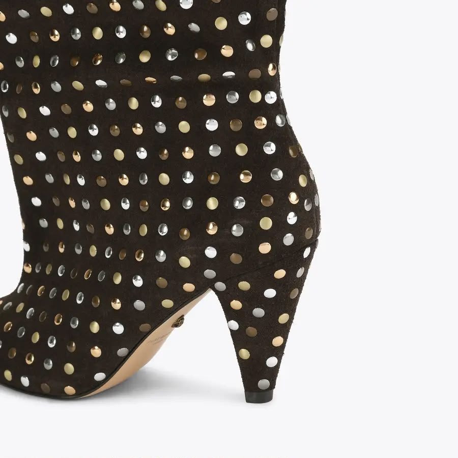Stivali Kurt Geiger "Lambeth Boot Slouchy" in suede con borchie