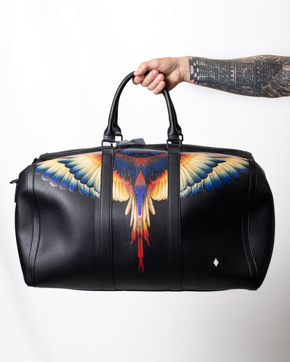 Borsone Marcelo Burlon in ecopelle wings colorfull