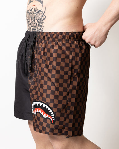 Boxer mare Sprayground con stampa a scacchi uomo