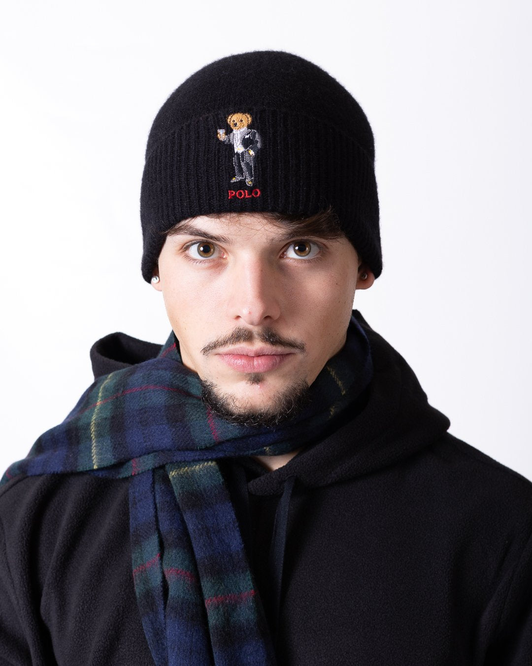 Cappello e sciarpa Polo Ralph Lauren con Polo Bear ricamato